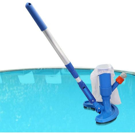 Petit Aspirateur de Piscine Sac à Mailles Fines Portatif à Main avec Aspirateur Nettoyeur Sous- Pour la fontaine, maison, le jardin, arrière-cour, le spa, bassin, hommes et f (1/5)