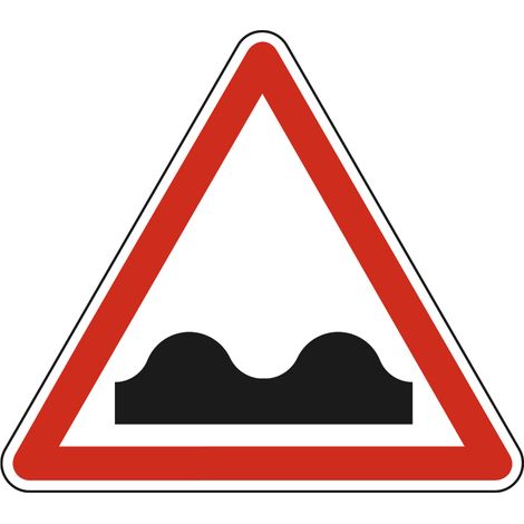 Panneau de signalisation danger - Cassis ou dos-d'âne - Triangulaire - Gamme Ecolign - Classe 1 - 500mm
