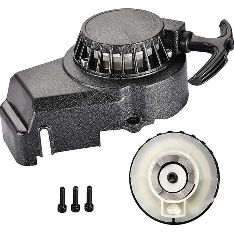Schwarze Spiraldruckfedern Kickstarter Zubehör Rückstoß Starter Metallgetriebe Ersatz für 2-Takt 47cc 49cc Offroad Auto Mini Strandtasche Pocketbike Dirtbike Mini ATV Moto Quad Go Kart