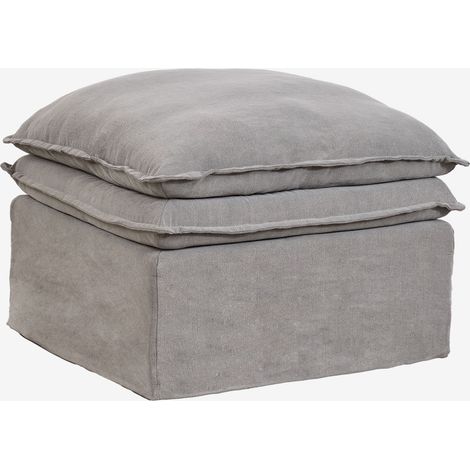 SKLUM Grace Sitzpuff aus Leinen und Baumwolle                                   