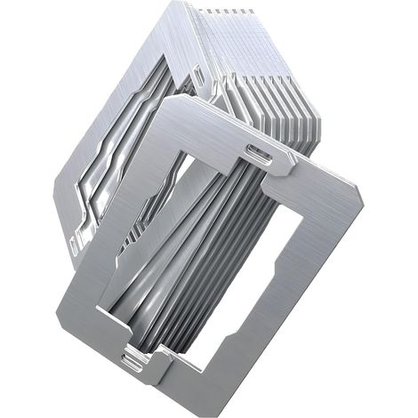 Ensemble de 10 entretoises murales double couche en acier inoxydable p (1/5)