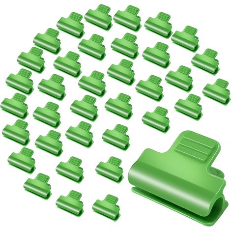 30 pinces de serre, pinces pour plantes, pinces pour tunnel de protection en arche, pinces pour poteaux de filet d'ombrage, pinces pour films de serre (16 mm) (1/5)