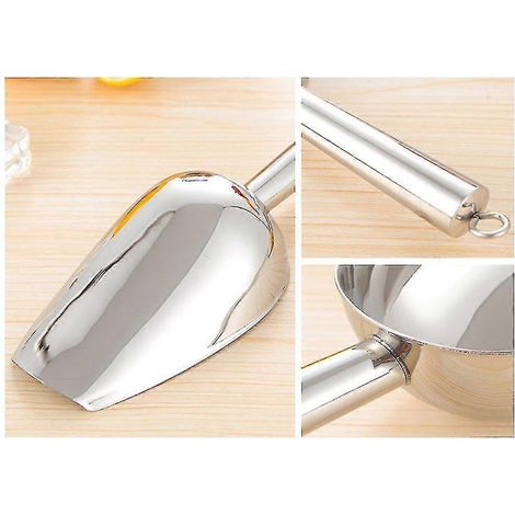 Pelle à glace, pelle à bonbons en acier inoxydable pour la cuisine, les bars, les buffets, les fêtes et les mariages, robuste et compatible lave-vaisselle.