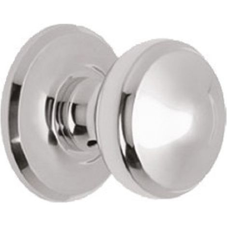 Vachette – Pommeau de tirage en laiton chrome velours 78mm – Design moderne pour portes d'entrée et bureaux – Fixation stable et silencieuse (1/3)