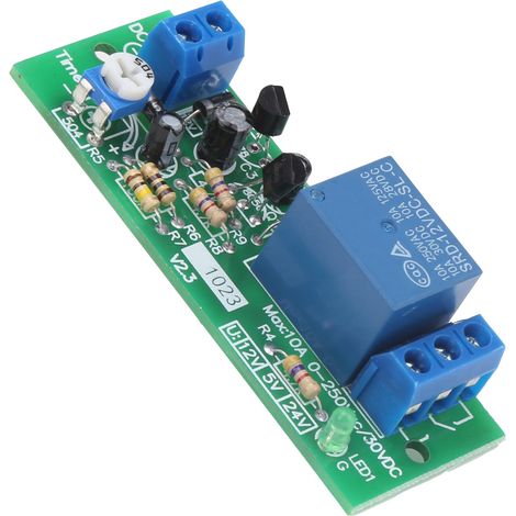 Module de relais temporisé, interrupteur de temporisation, équipement électronique de haute précision QF1023-A-10M, 0-10 minutes, 5 V CC (1/5)
