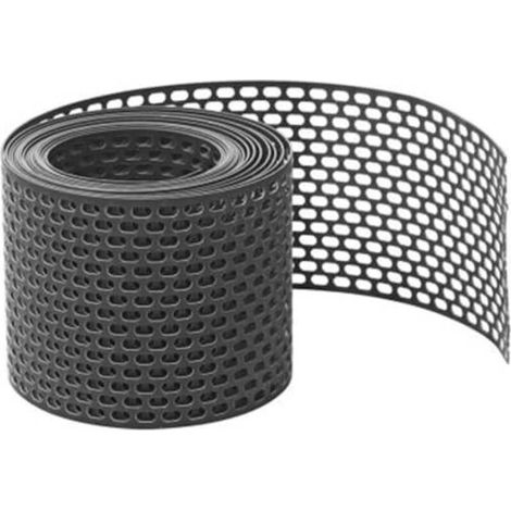 5m x 100mm Black PVC Bird Protection Mesh for Ventilation, Facade, Roof, Solid (1/4)