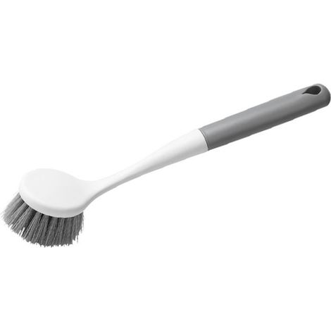 [Spazzola per piatti] Ebex TRUFIELD® Manico lungo dal design ergonomico - Robuste spazzole in plastica da 8 cm Multiuso - Foro per appenderla integrato (1/4)
