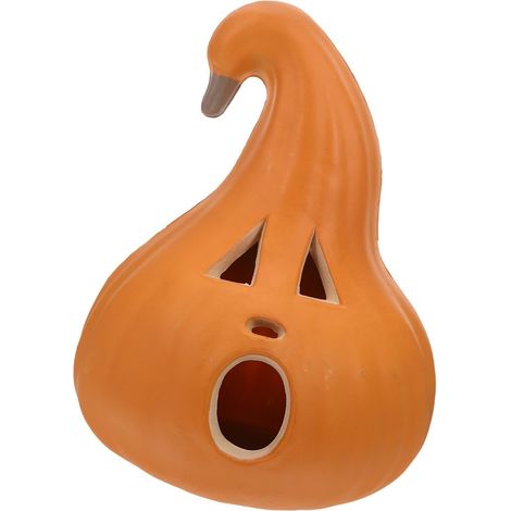 Lanterne Citrouille Halloween Lumineuse LED Figurine Citrouille Effrayante pour Décoration Intérieure Extérieure (1/5)