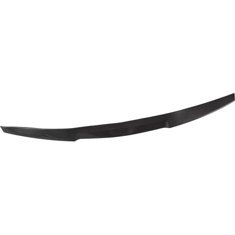 Aigler de Spoiler du Coffre en Caoutchouc de Style en Fibre de Carbone Aigler 121cmx7,5 Cm, Installation Facile, pour une Voiture Universelle avec un Vernis à Preuves Brillante (1/4)