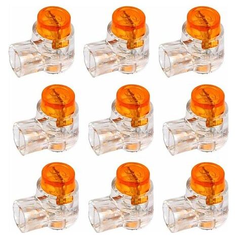 Fonepro 200pcs Connecteurs de Câble K1 Connecteur d’Epissure avec Gel D’étanchéité Borne à 2 Fils de Connexion pour Usage Tétéphonique et Informatique (1/5)