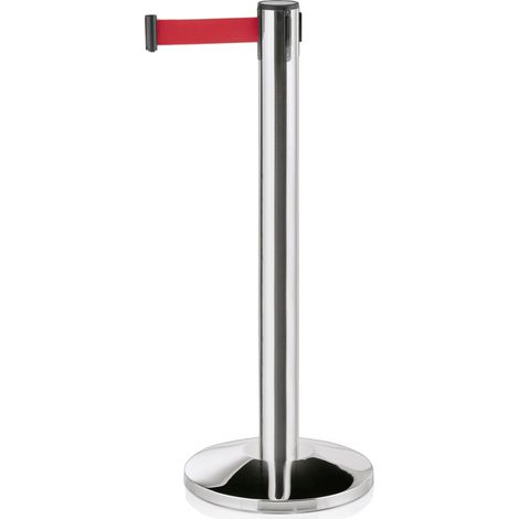 Poteau et sangle rouge 450 cm inox polyester LARGEFLEX - Was Germany