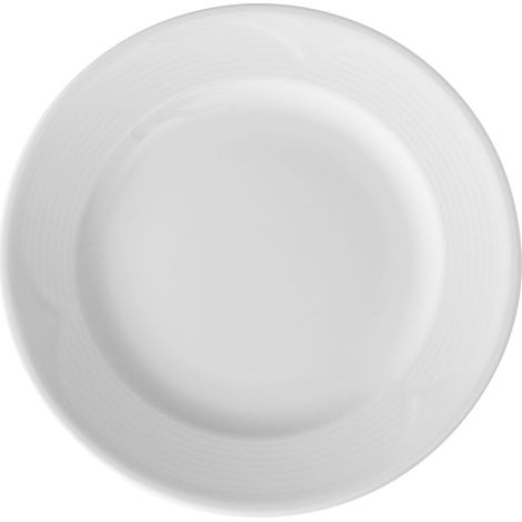 Assiette plate porcelaine blanc classique Ø 280 mm - Lot de 6 - Hendi