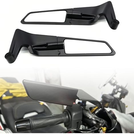 Rétroviseurs de guidon universels réglables pour moto, rétroviseurs latéraux pour moto, compatibles avec les modèles Z650, Z900, Z1000, Duke, 390, 790, 1290, MT07 et MT09. (1/5)