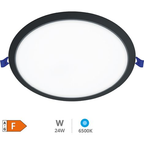 Belur 18W 6500K Schwarzes rundes LED-Einbaudownlight