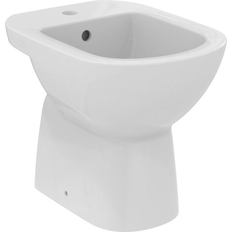 Ideal Standard I.LIFE A bidet a terra, monoforo, con troppopieno, colore bianco finitura lucido T467401