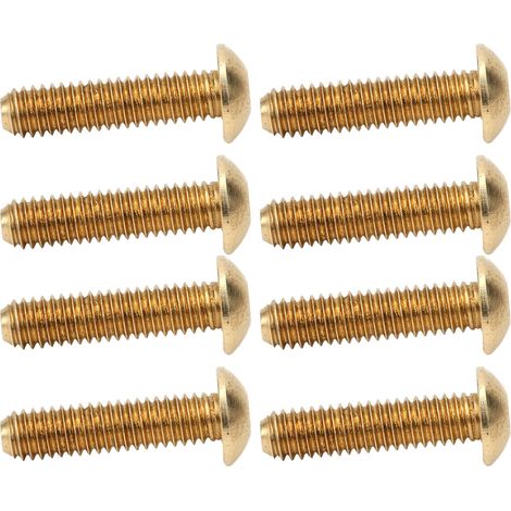 50 halbrunde Innensechskantschrauben aus reinem Kupfer, Hardware-Zubehör, Befestigungselemente M4 x 16 mm (1/5)