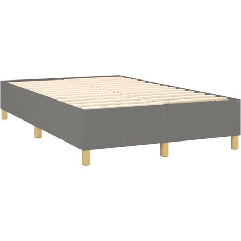 Rete a doghe su gambe giroletto 120x200 cm tessuto grigio scuro TDL0207145