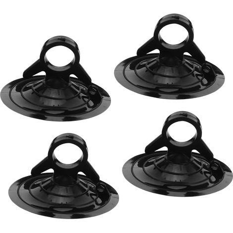 (4 Pièces) Ventouses pour Pare-brise de Voiture en Pvc Noi, Support Solide pour Rideau de Voiture, Facile à Installer sur Tableau de Bord ou (1/4)