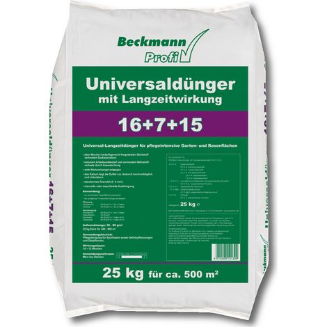 BECKMANN PROFI Universaldünger 25 kg Langzeitwirkung Gartendünger Rasendünger (1/2)