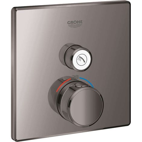 Termostato GROHTHERM SMARTCONTROL angolare, 1 valvola di intercettazione grafite dura GROHE (1/2)