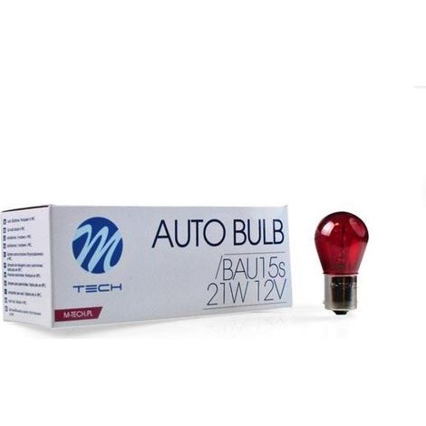 Ampoule Bau15s 21w 12v Rouge BOITE De 10 (1/3)