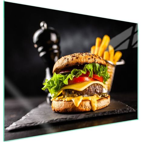 Plaque de protection en verre pour cuisinière 70x52 Cuisine (1/5)