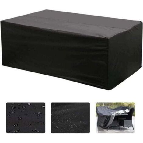 Rectangular table cover for garden furniture with UV protection (242 x 162 x 100 cm) (1/4)