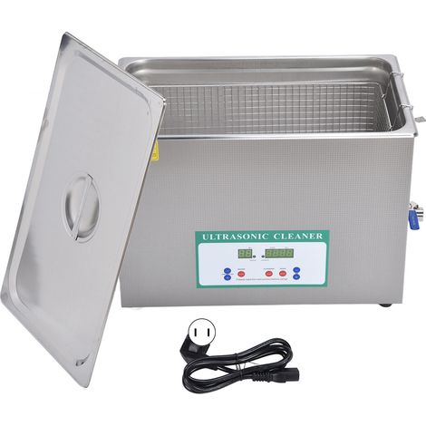 Nettoyeur Ultrasonique 30L 600W Grande Cuve de Nettoyage à Ultrasons avec Minuterie DK-1030HTDUS, Prise USA 100-120V 60Hz, Machine Professionnelle pour Pièces et Bijoux (1/5)
