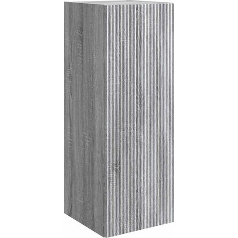 Wall-Mounted Cabinet Grey Sonoma 33 x 34.5 x 90 cm vidaXL