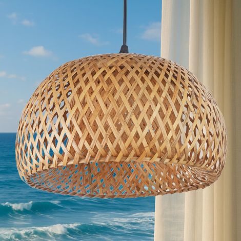 Bambus-Deckenlampe - Pendelleuchte im Boho-Bali-Design - Talli