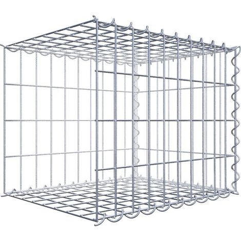 Gabiondeco - Gabion - Element de prolongation en longueur 50 cm x 40 cm x 40 cm (L x H x P). maille 5 x 10 cm. Spirale. Avert.: il manque une grille - Made in Germany (1/5)
