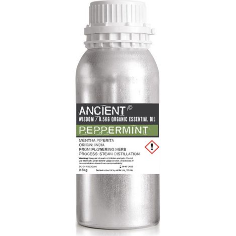Huile Essentielle Bio Menthe Poivrée 0,5kg- Vendu par 1