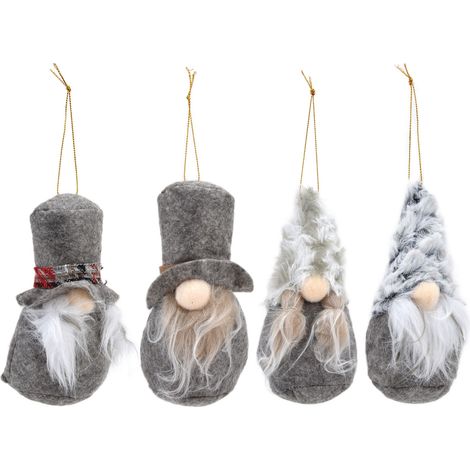 Joli Nain de Noël en Peluche Décoratif pour la Maison - Cadeau d'Ornement Amusant (1/5)