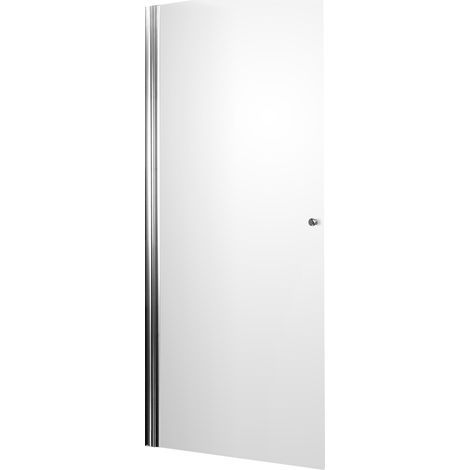 Schulte – Porte de douche pivotante 90 x 190 cm – Verre de sécurité 5 mm – Profilé alu argenté – Largeur d'accès 81 cm – Installation en niche