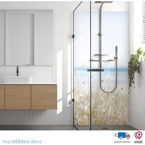 Panneau de douche : Dune et mer 2 - Alu composite - 90 - 245 (1/4)