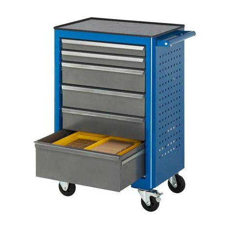 Rau Rollwerkbank Metall-Top mit 6 Schubladen