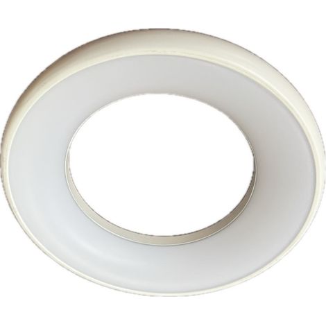 Plafonnier suspension design LED 35W blanc et opale Ø 400mm H65mm 3000K 3055lm alim 230V (filins non incl) IK06 IP20 HALO (1/4)