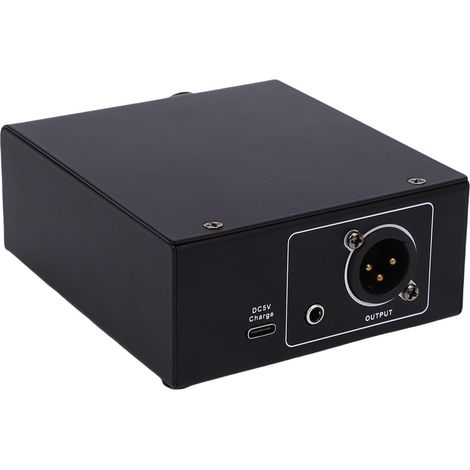 48V Power Supply for Condenser Microphones: Compact XLR Interface Device with Stable Voltage Output for Studio Recording and Live Performance (1/5)