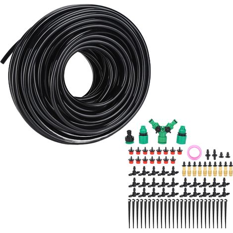 Kit d'adaptateurs pour buse d'arrosage automatique 25 m 4/7 pour système d'irrigation de jardin, serre, terrasse et pelouse. (1/5)