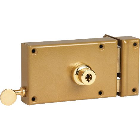 Serrure monopoint en applique horizontal tirage cylindre de 45mm à 5 ailettes droite - POLLUX - 201510D (1/3)