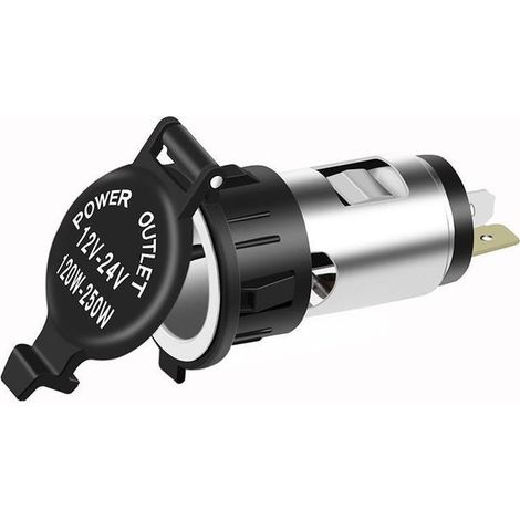Adattatore per accendisigari da 12-24 V, spina femmina per accendisigari per auto e moto (1/4)