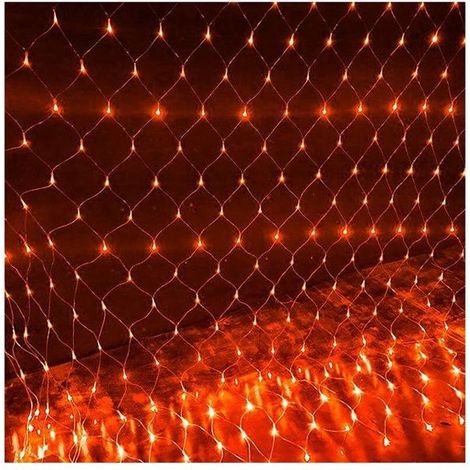 Filet Lumineux 96 LED Rouge 1,5x1,5m - pour Décoration de Noël et Mariage (1/4)