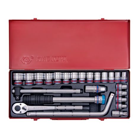 KING TONY - Coffret de douilles 1/2"  24 pièces SAE