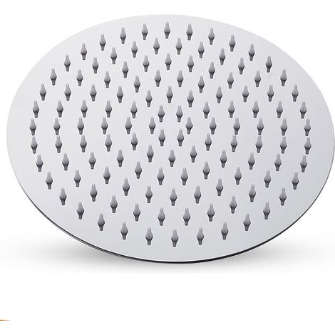 Douche fixe à haute pression à économie d'eau de 10 "/ 25 cm avec douche en acier inoxydable à 120 trous pivotant G1/2 (1/5)