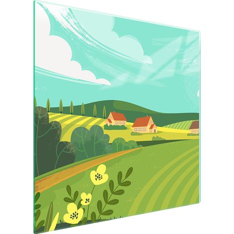 PLACA PROTECTORA DE VIDRIO PARA ESTUFA 50x52 VILLAGE (1/5)