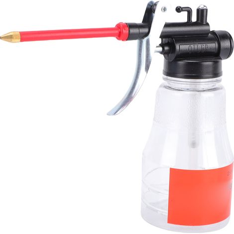 Bombe à huile haute pression 250 ml manuelle PET avec tuyau souple et buse, burette graissage mécanique vélo (1/5)