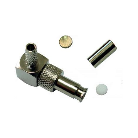 Connettore a spina TS9 per cavo RG174, angolato V1