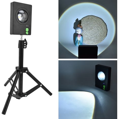 Lampe projecteur sur pied, support mobile créatif, lampe de table télescopique à lumière blanche, éclairage d'ambiance pour la chambre, lampe de chevet décorative rotative à 180 degrés, créative et pe (1/5)
