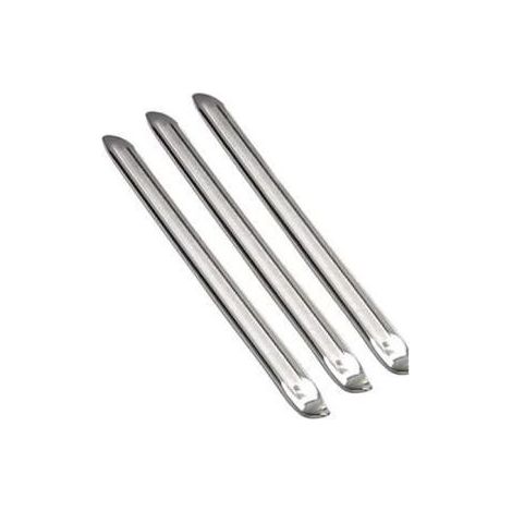 3 pcs Demonte Pneus Acier Levier Pneu Métal Kit, Démonte-pneus Manuels pour Moto, Voiture Électrique, Vélo, Argent, Outil (1/4)