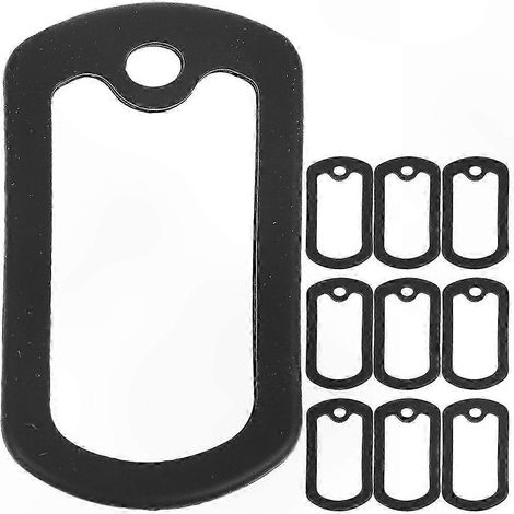Lot de 10 protections en silicone pour plaques d'identification militaires, réduction de bruit, étuis silencieux pour chiens, accessoires discrets (1/4)